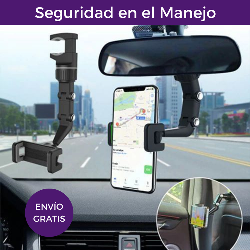 SOPORTE PARA CELULAR ESPEJO RETROVISOR